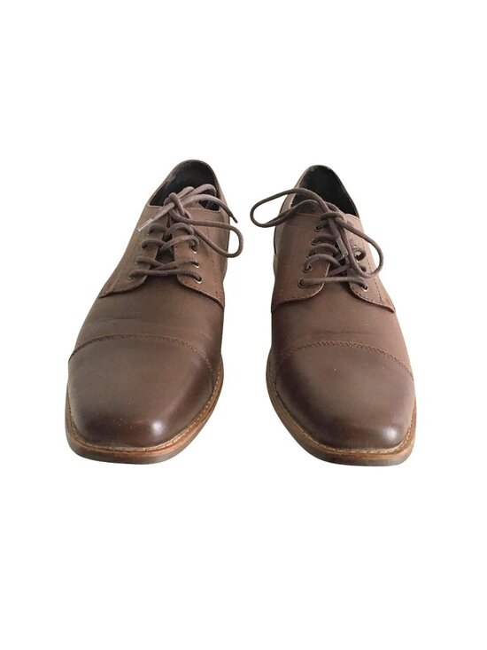 PERRY ELLIS- MENS BROWN COMFY LACE UP SHOES SIZE 11.5 main image 6